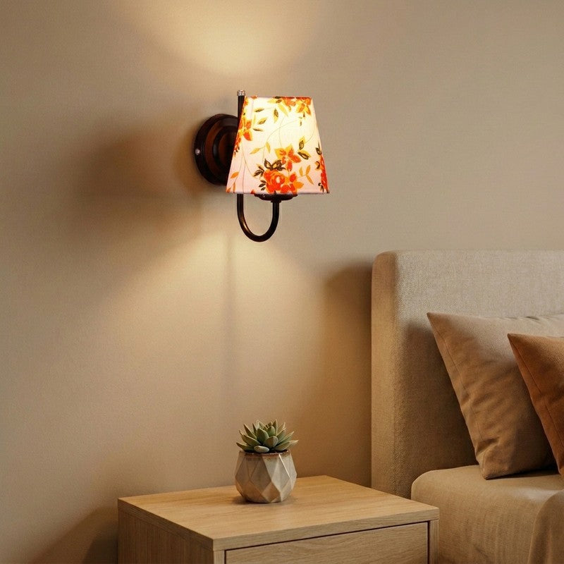 OrbitShade Cotton Wall Lamp - Orange,White