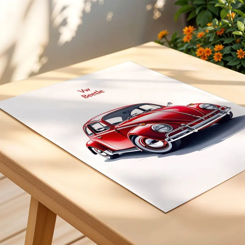 Retro Beetle Charm Wall Poster media 5