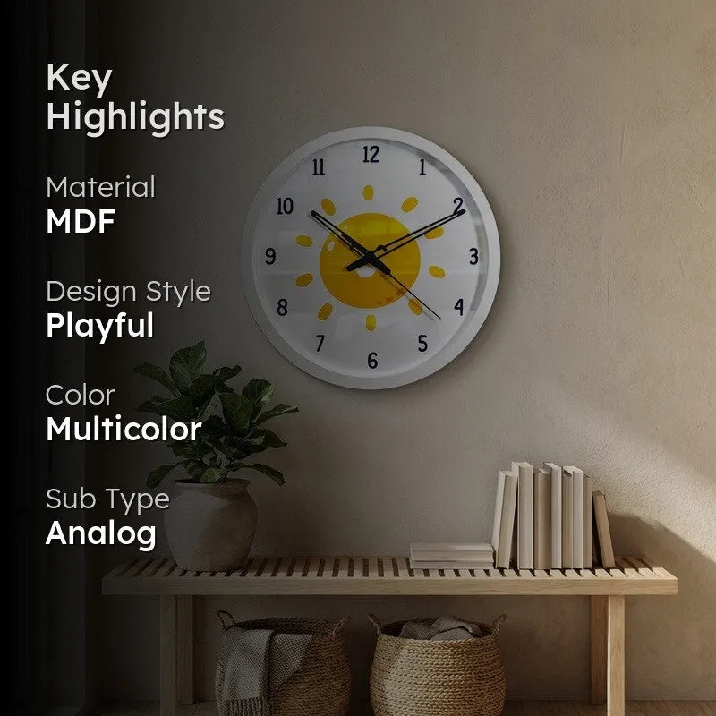 Sunlet MDF Wall Clock media 2