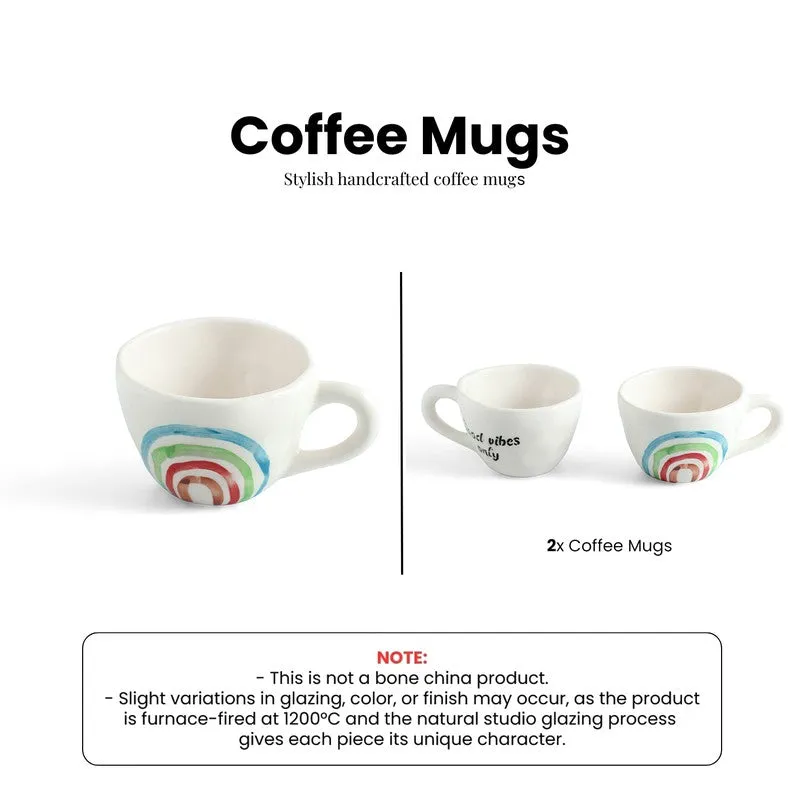 Rainbow Ceramic Tea Cup (220 mL Each) - Set Of Two media 6