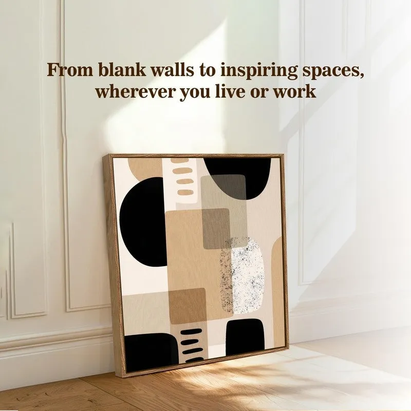 Color Grid Canvas Wall Art With Frame media 8