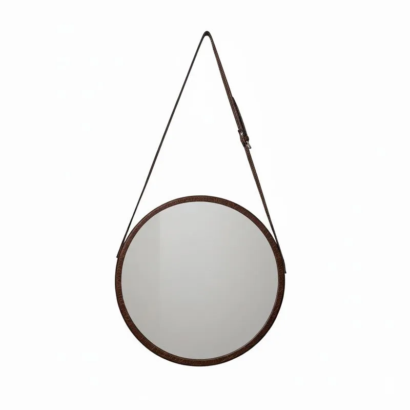 Maku Hanging Wall Mirror - Brown media 4