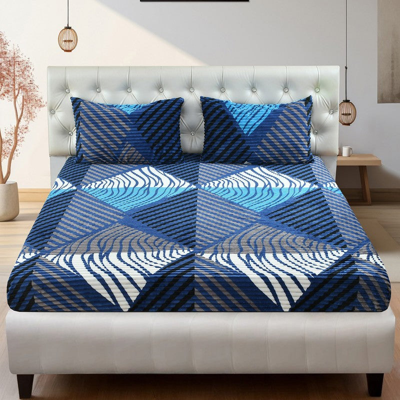 Nestora King Cotton Flannel Bedsheet - 150 GSM media 3