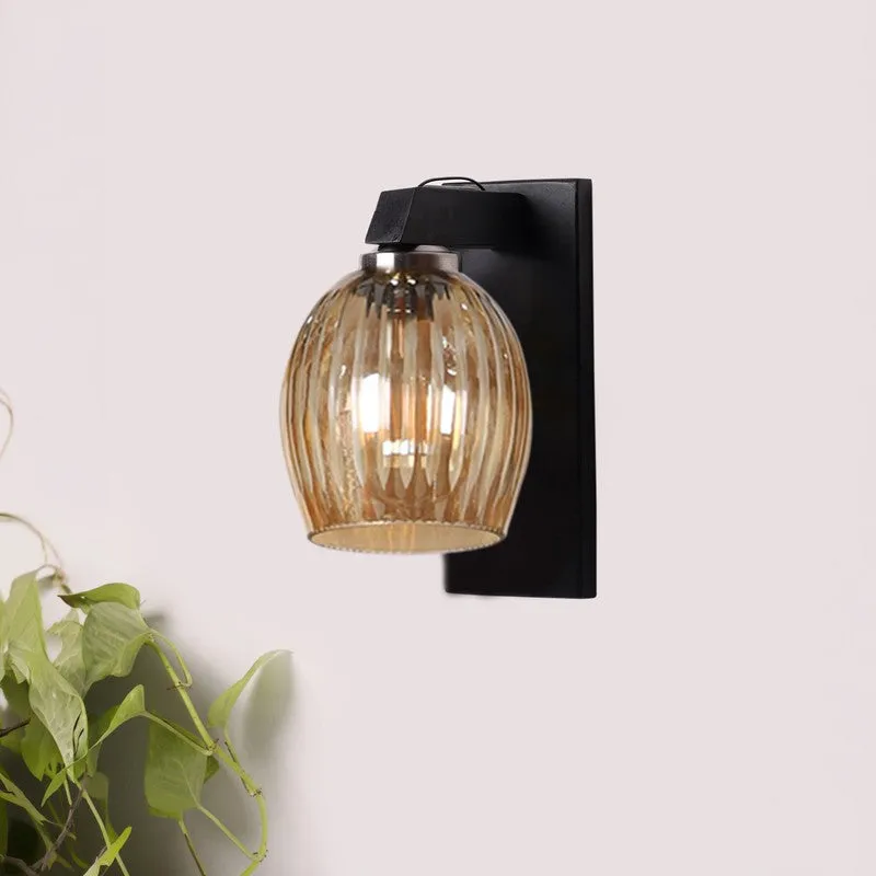 Vintage Glow Stripes Glass Wall Lamp media 3
