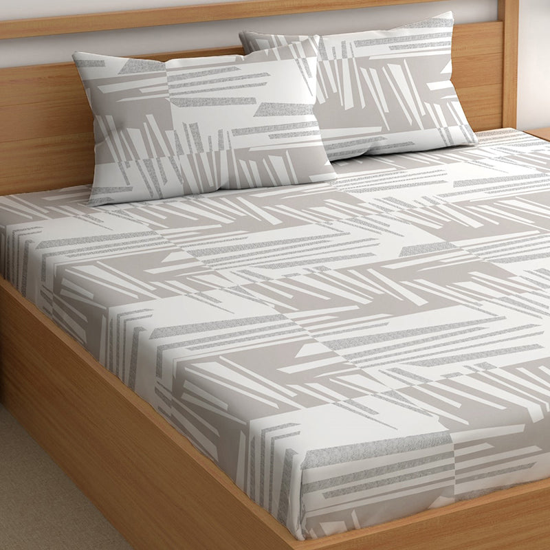 Fragmenta II Microfiber Microfiber Bedsheet - 150 GSM media 4