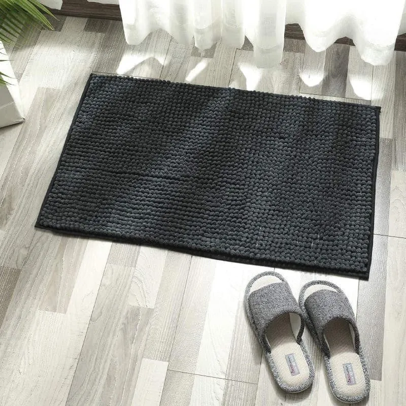 Blissful Micro Fiber Bathmat - Dark Grey media 1