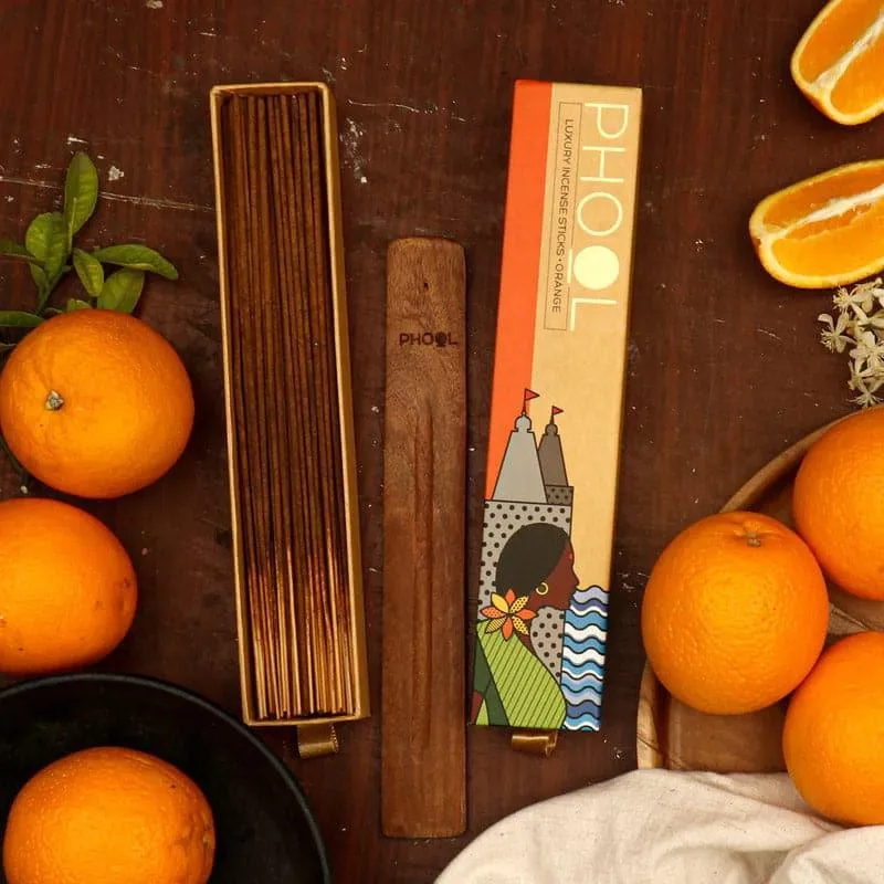 Phool Natural Incense Sticks (Orange) - Set Of Forty media 1