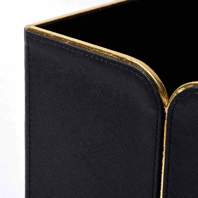 Ceastra Faux Leather Dust Bin - Black media 5