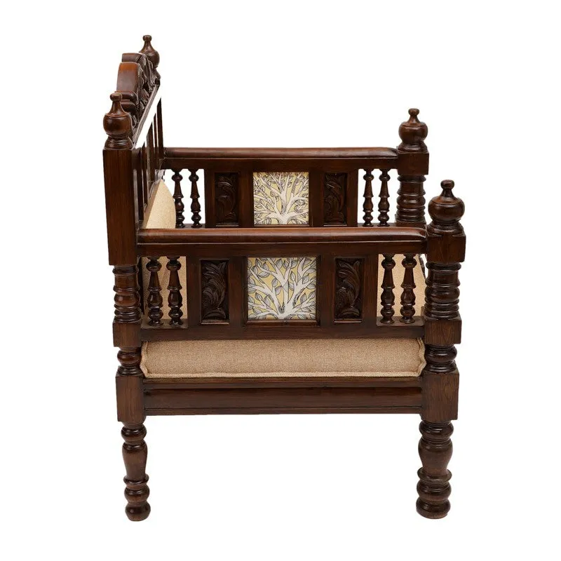 Sultan Teak Wood Accent Chair media 4