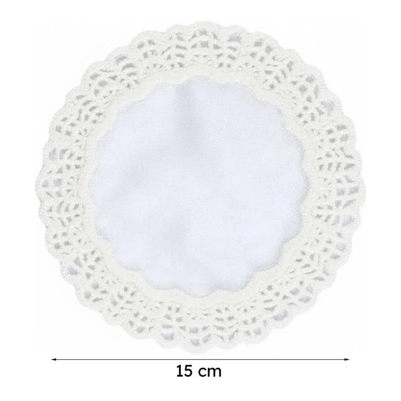Embroidered Floral Foster Doily - Set Of Four media 5