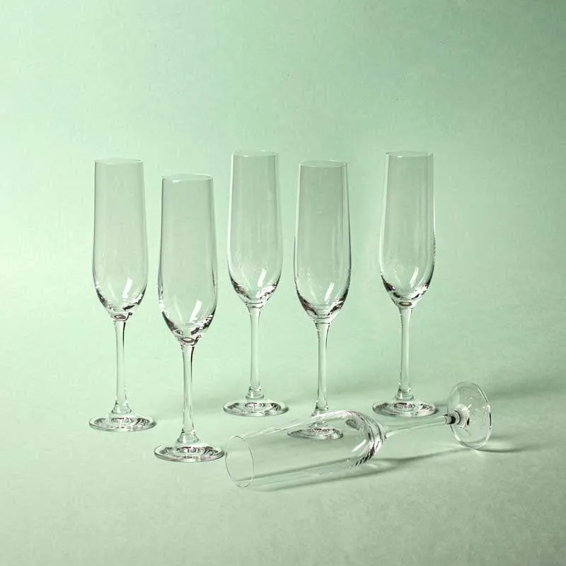 Classic Bohemia Crystal Champagne Flute - Set of Six media 3