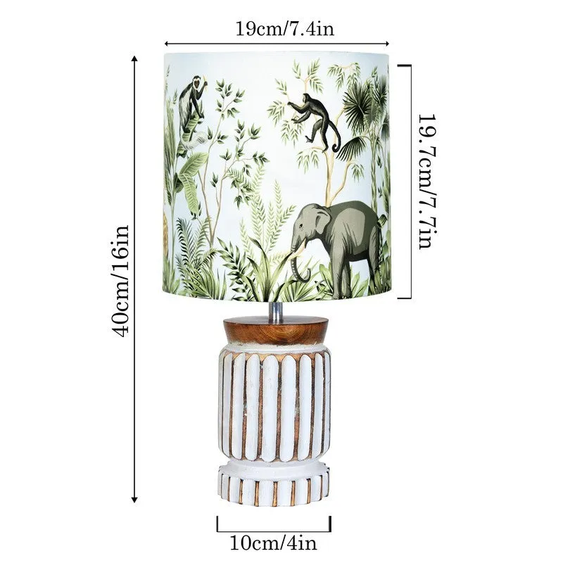 ZenRest Bedside Wooden Table Lamp - Multicolor media 7