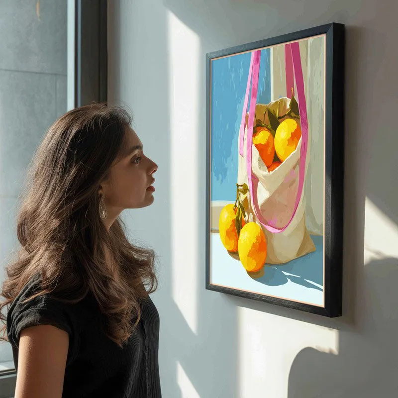 CitrusCharm Canvas Wall Painting - Black Frame media 6