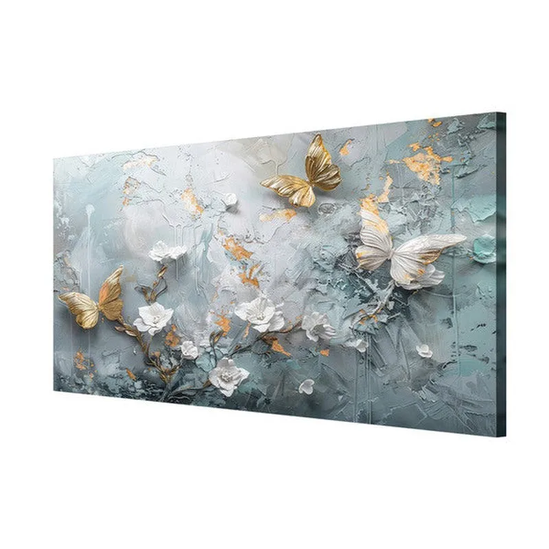 Butterfly Blossom Poly Canvas Wall Painting media 5
