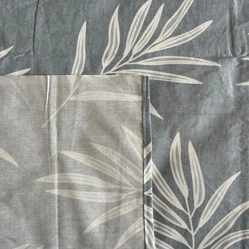Leaf Mist Cotton Bedsheets (Blue) - 400 TC media 5