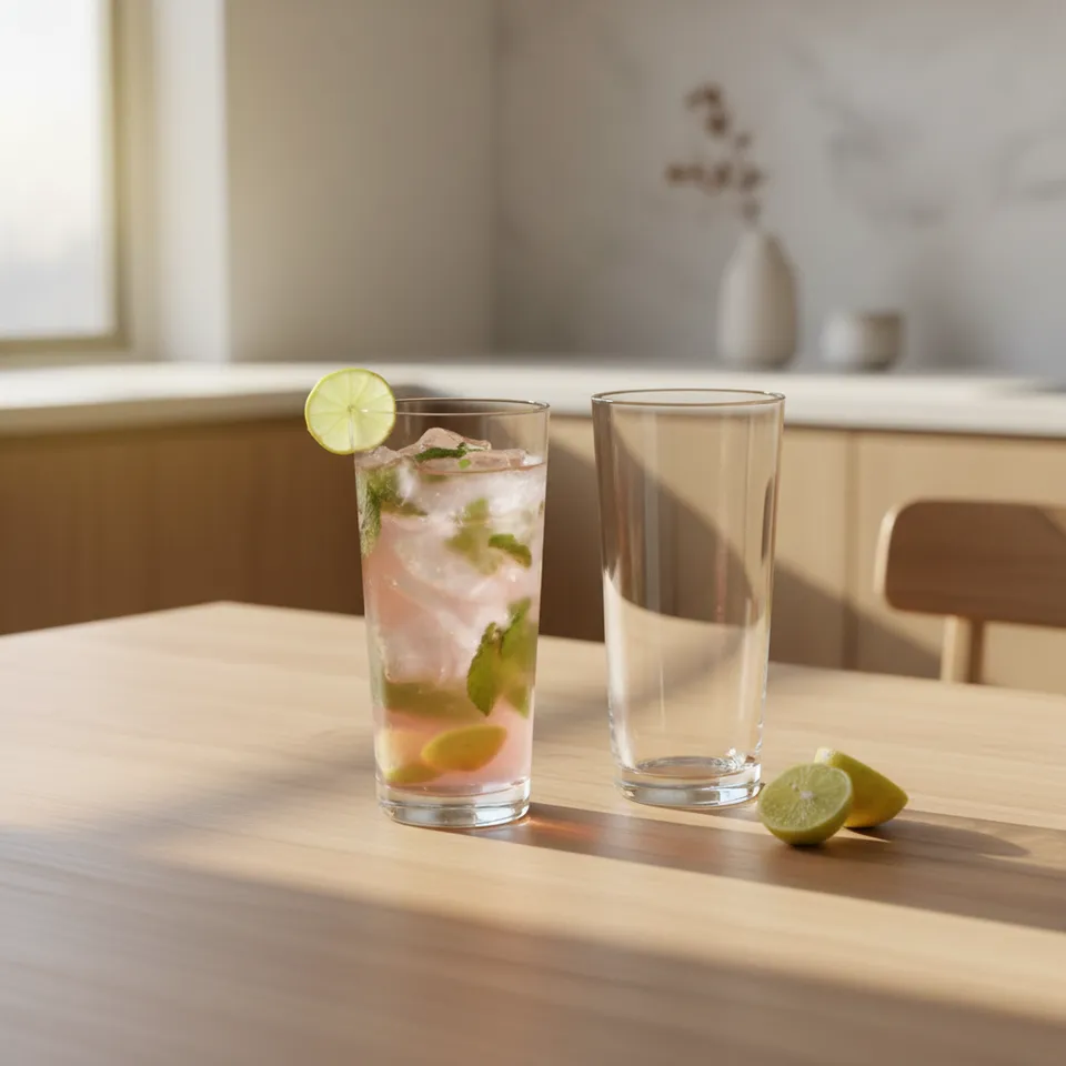 Tapering Bohemia Crystal Collins Glass (400ml) - Set of Six media 1