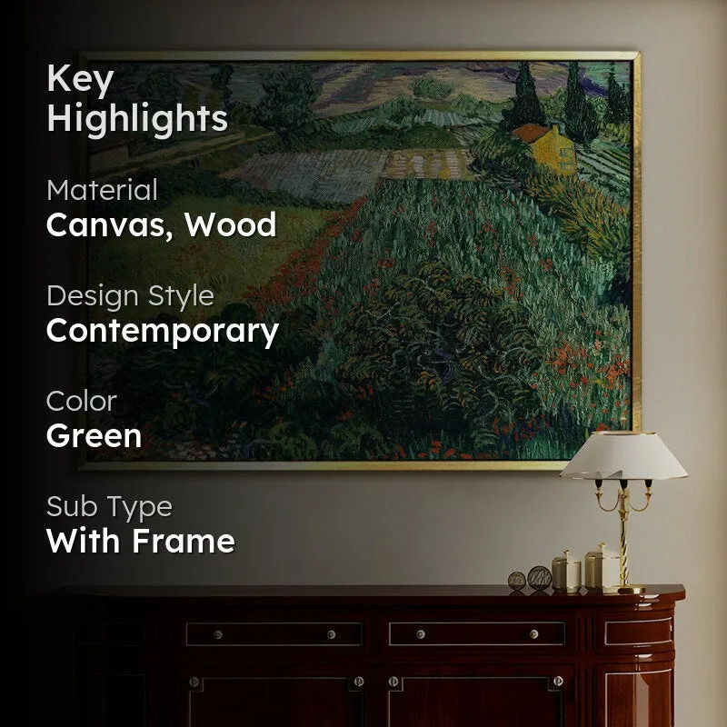 Harvest Rows Canvas Wall Painting With Frame media 2