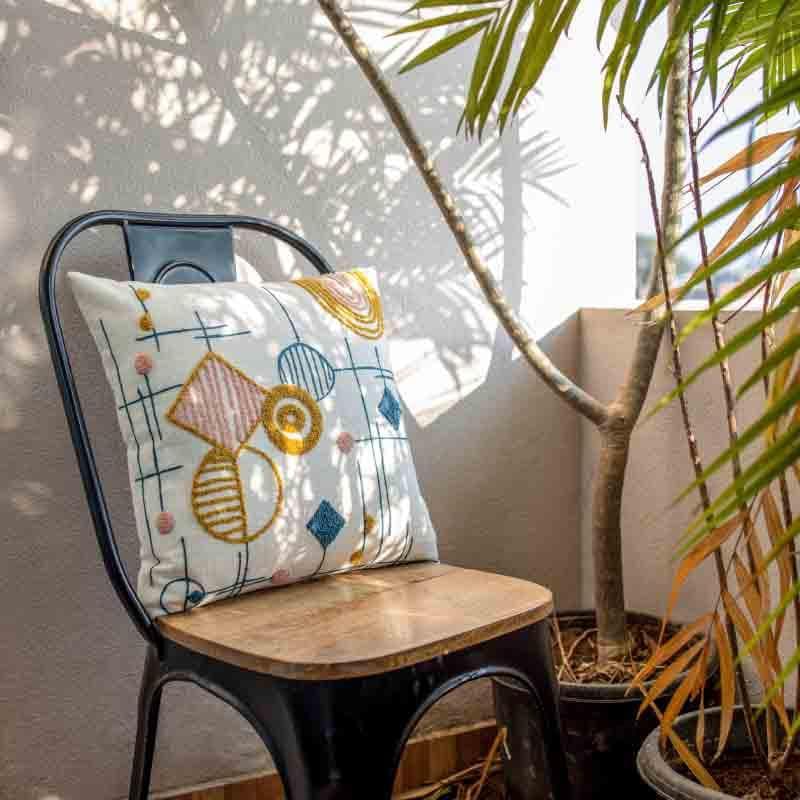 Tinker Geometric Cotton Cushion Cover media 4