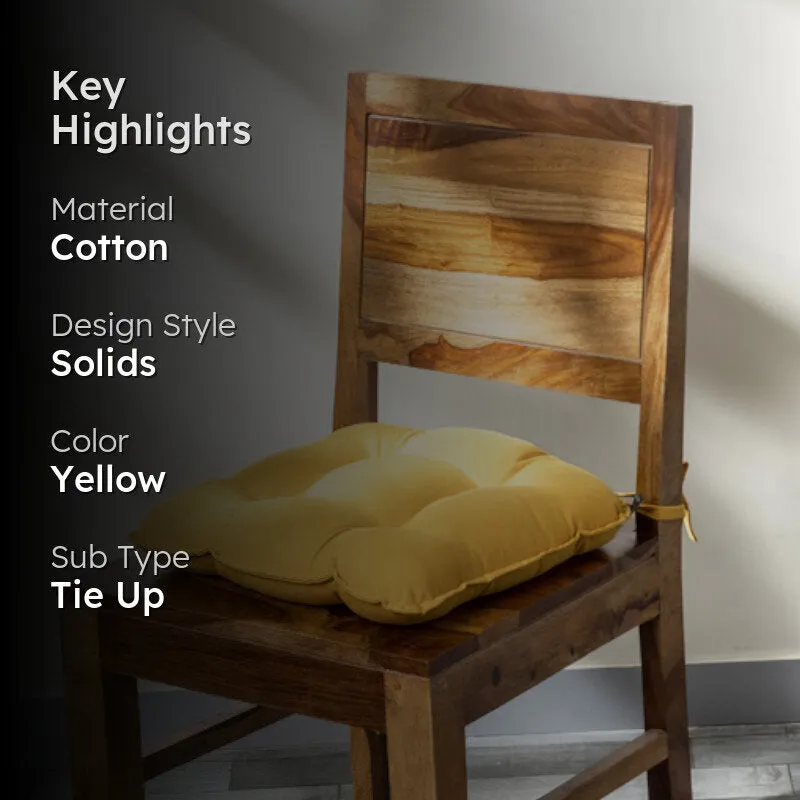 Sylvia Chair Pad (Mustard Yellow) - Set Of Three media 2