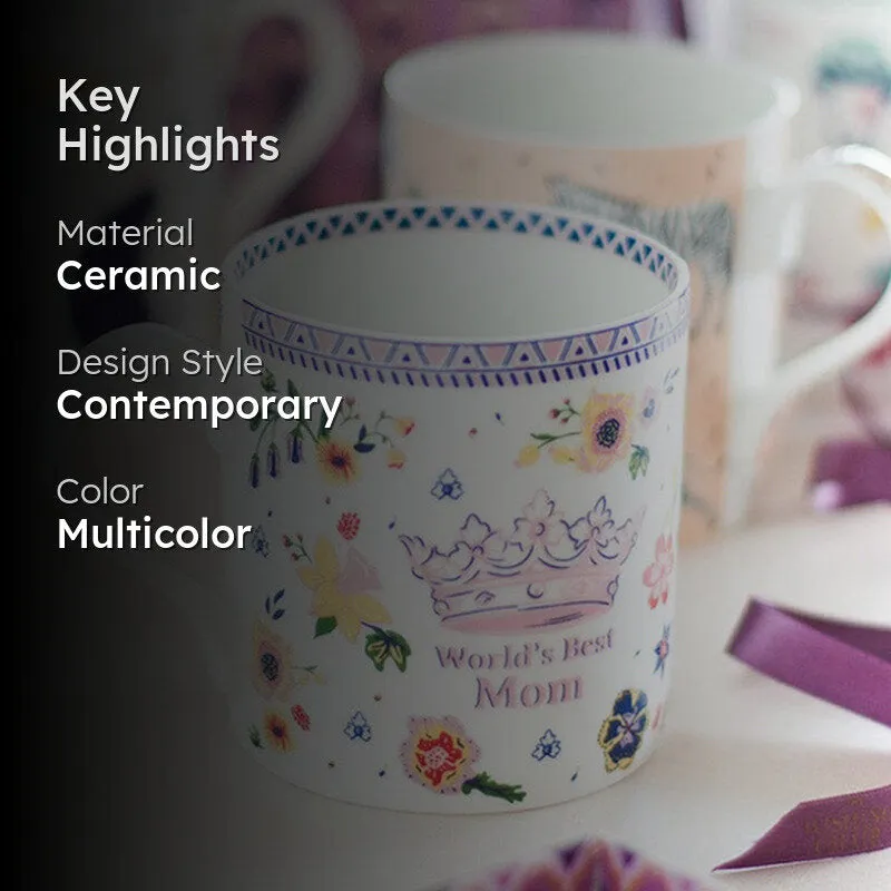 Mama Ceramic Coffee Bone China Coffee Mug (300 mL) media 2