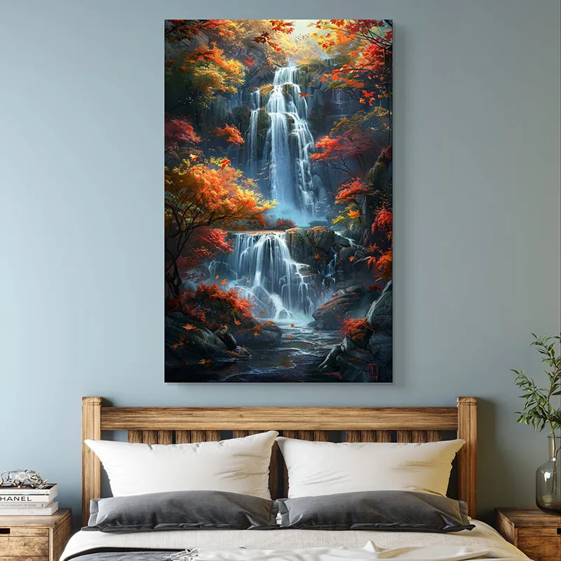Cascading Waters Wall Painting media 4