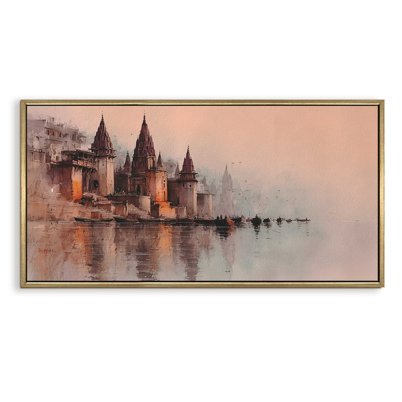 Blush Hour at the Ghats Wall Art media 4