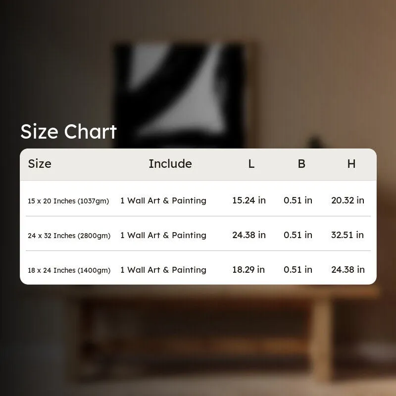 Strokes Of Shadow Framed Canvas Archival Canvas Wall Painting - Natural Brown Frame media 8
