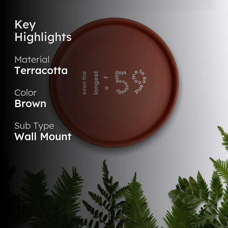Happy Moment Terracotta Wall Plate media 2