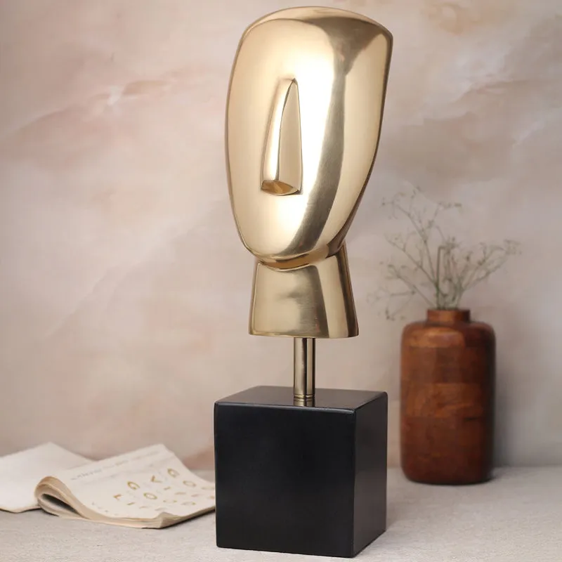 Muse Mundane Head Showpiece - Gold media 1