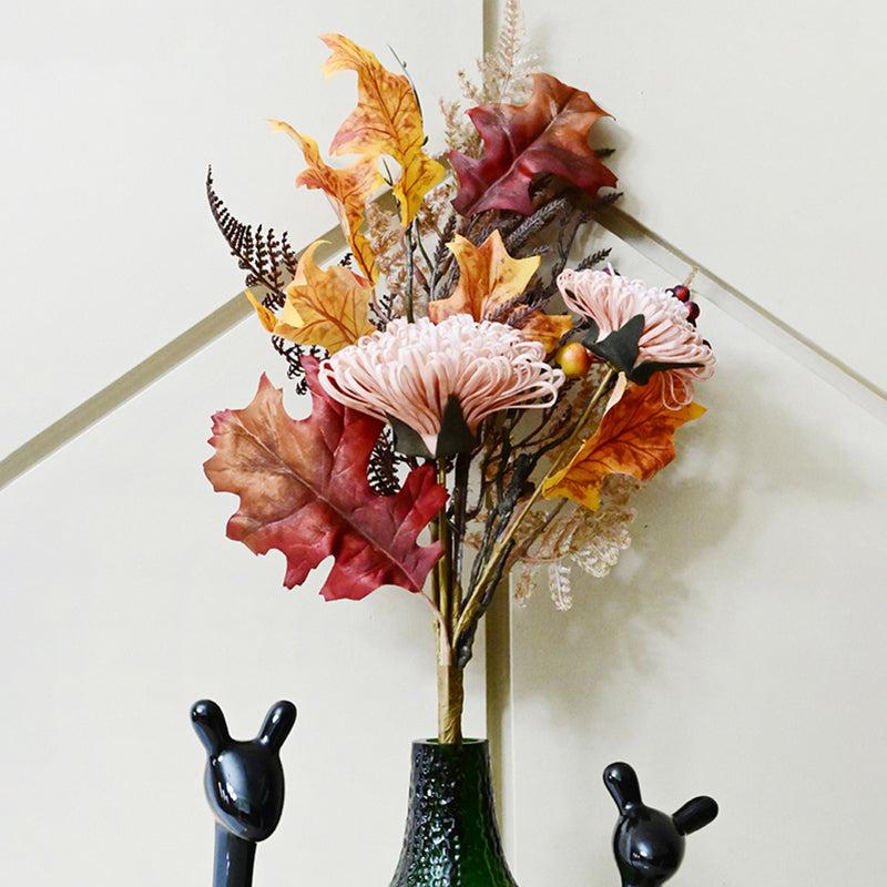 Artificial Dahlia Flower Bunch - Peach media 3