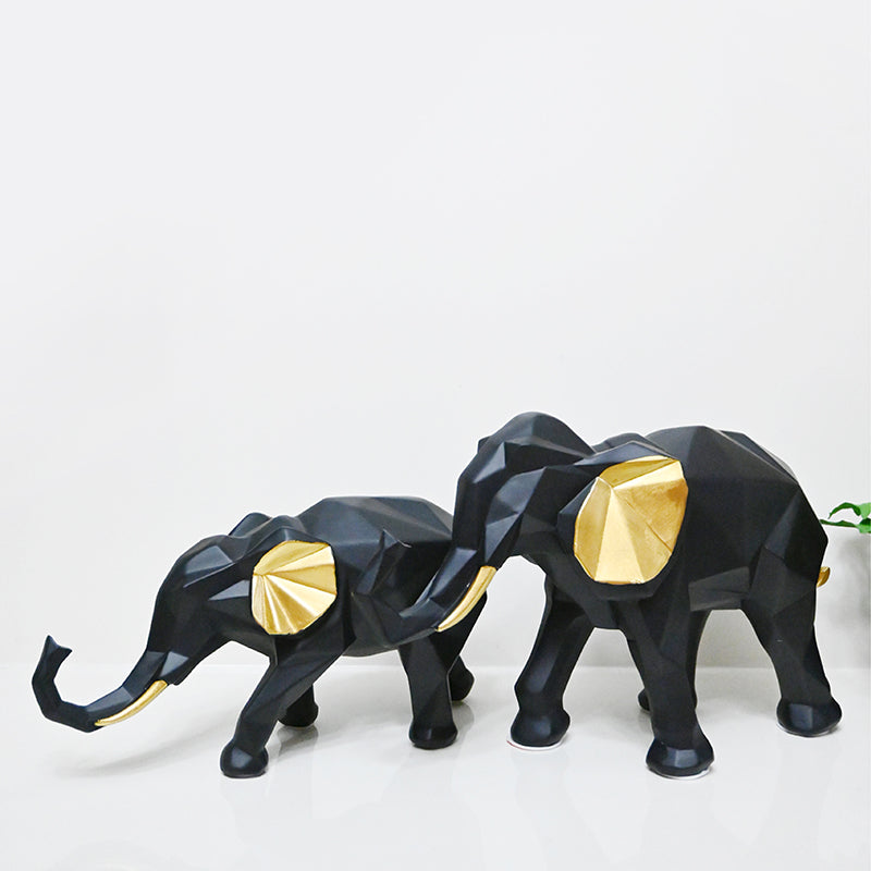 African Bush Elephant Showpiece - Set Of Two media 7