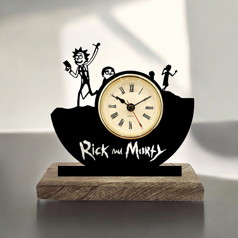 Rick & Morty Noir Analog Table Clock