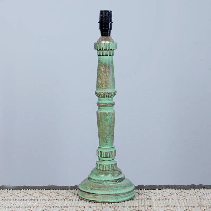 Toile Twist Printed Mango Wood Table Lamp - Multicolor media 4