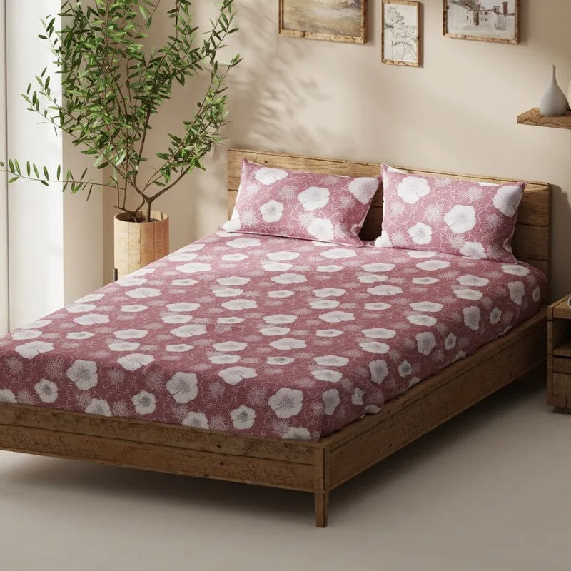 Gryvon Bedsheet (Maroon) - 115 GSM media 1