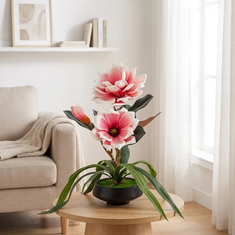 AarviDecor Crimson Bloom Foam Artificial Plants media 1