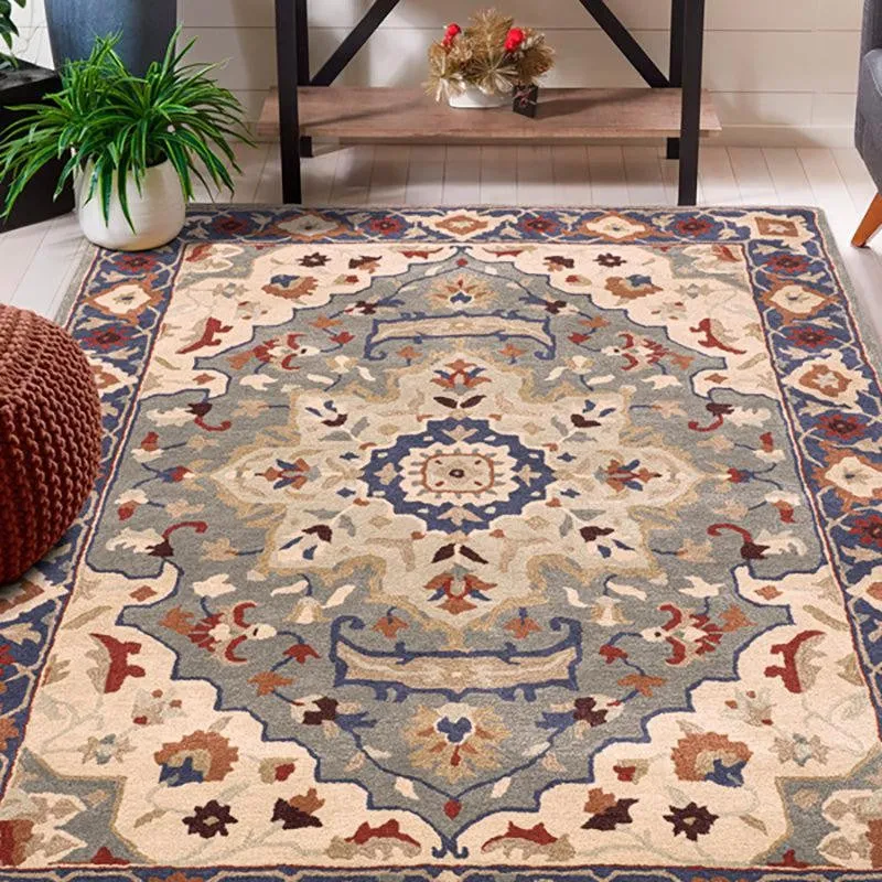 Nephthys Hand Tufted Ethnic Wool & Nylon Carpet - Brown media 4