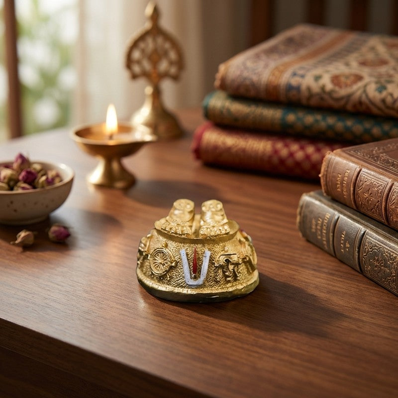 Sri Balaji Charan Divine Brass Idol