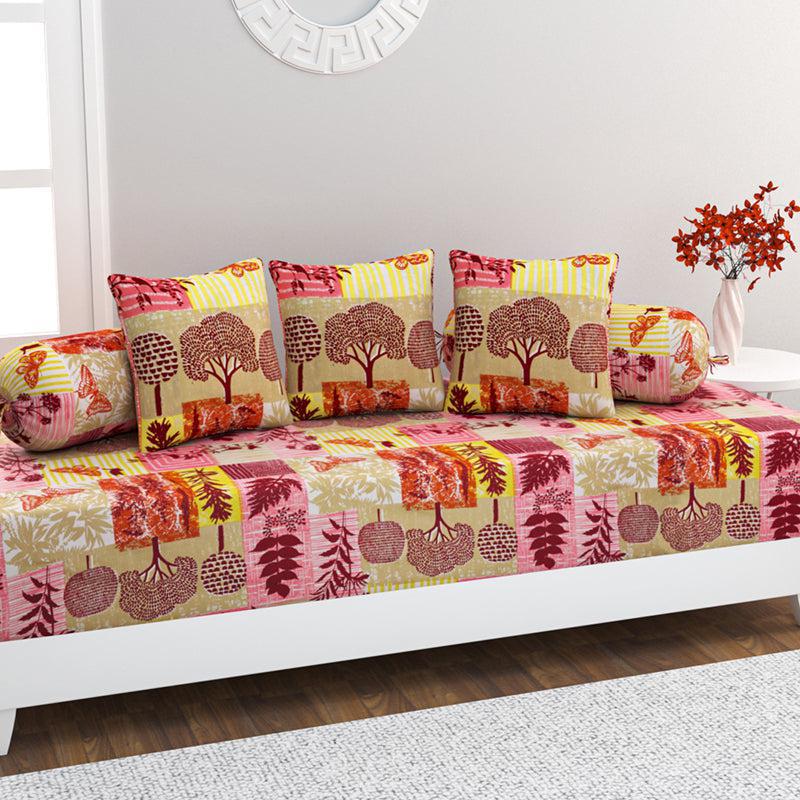Botanical Court Floral Cotton Diwan Set