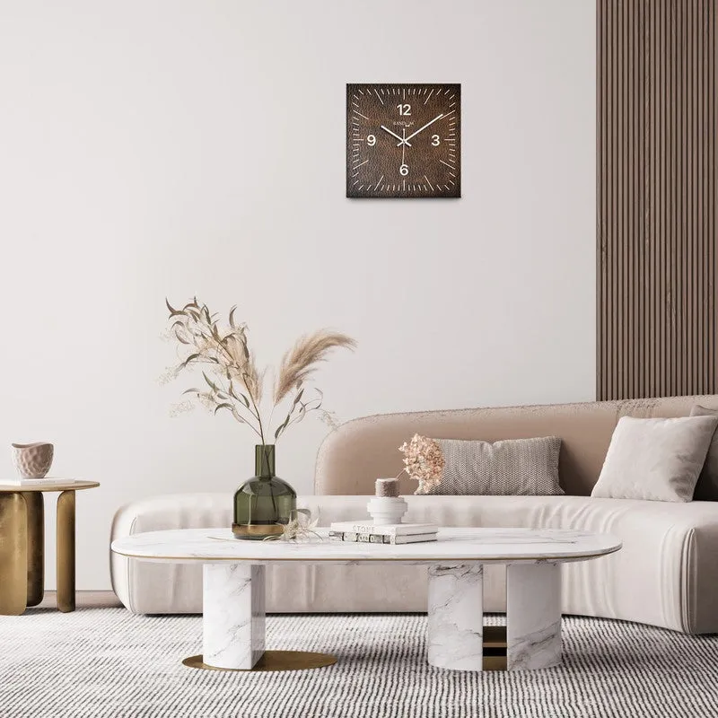 Velox Analog Wall Clock - Brown media 4