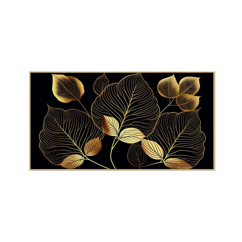 Aphroma Gold Foliage Wall Painting media 5