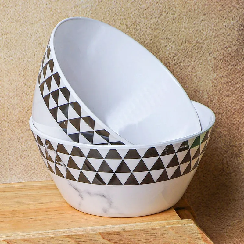 Jisho Melamine Snack Bowl (Black/750 mL) - Set Of Two media 4