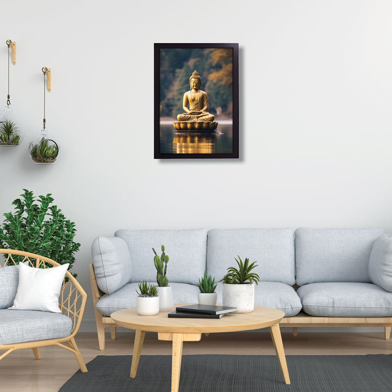 Benevolent Aura Buddha Wall Painting