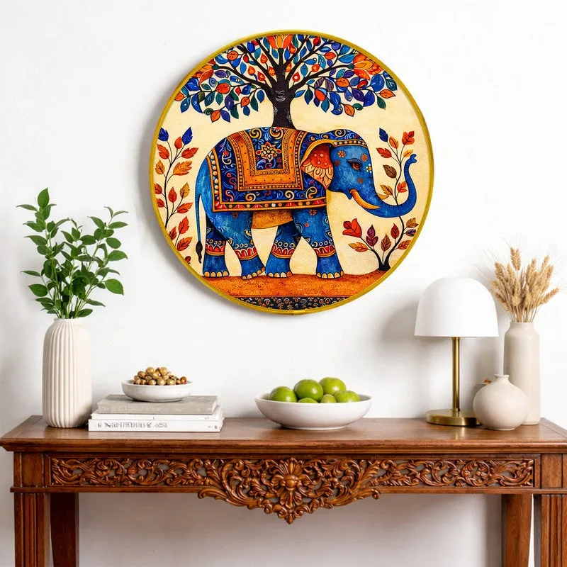 Vibrant Elephant Ethnic Paper Wall Art media 4
