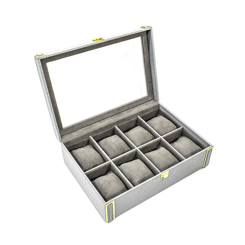 Tisquo II Faux Leather Watch Organizer - Grey media 6