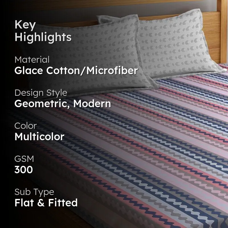 Harmony Hues Microfiber Bedsheet - 300 GSM media 2