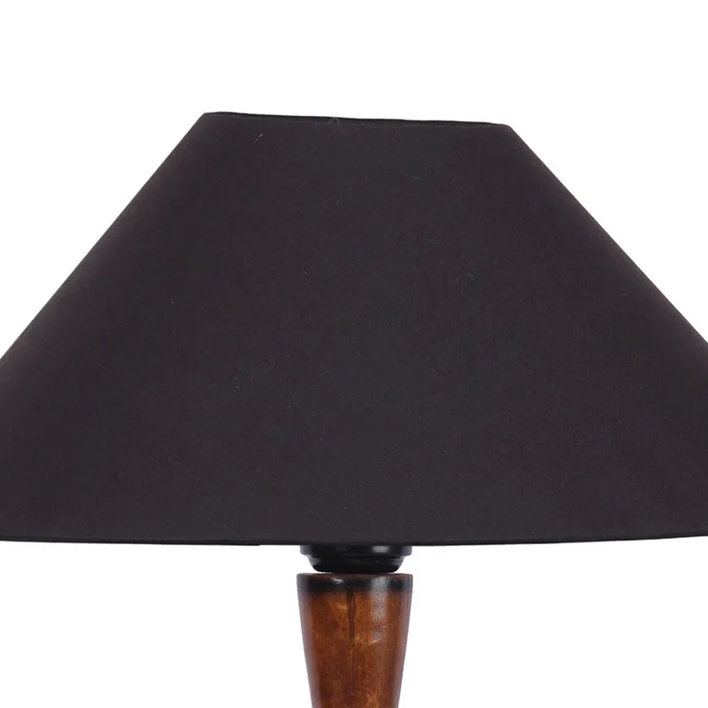 Deira Vintage Wooden Floor Lamp - Black media 7