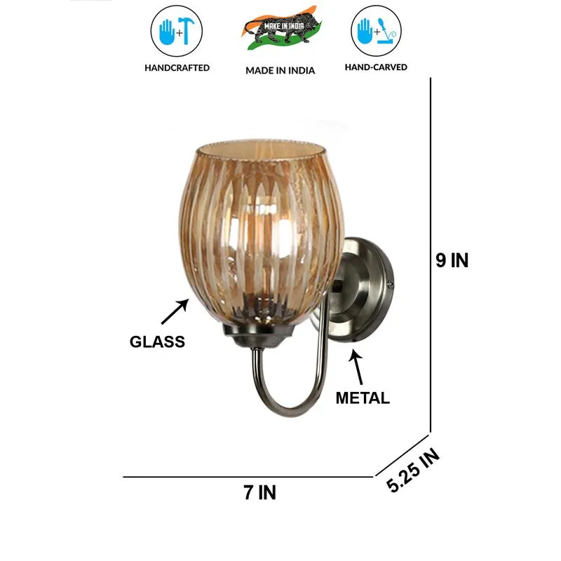 Onyx Glow Glass Wall Lamp media 9