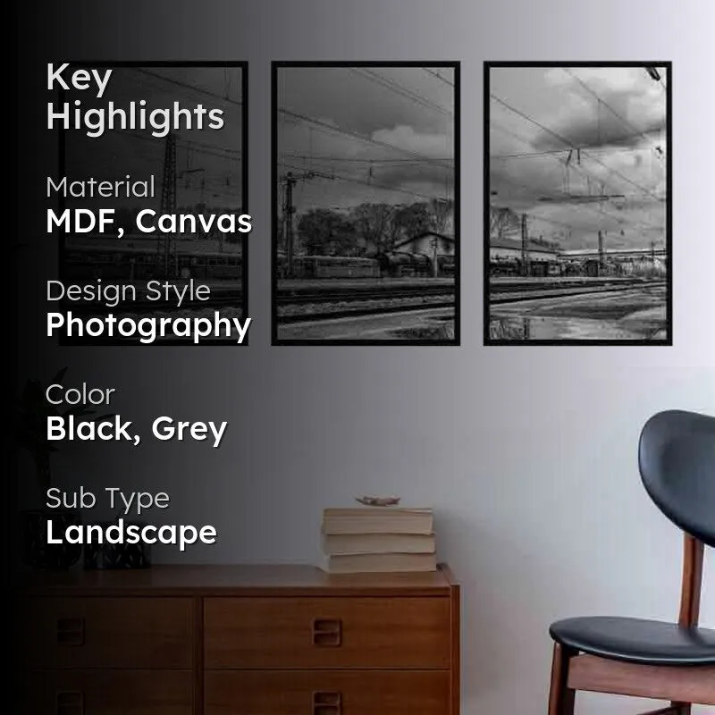 Lifelines Canvas Wall Art - Set Of Three media 2