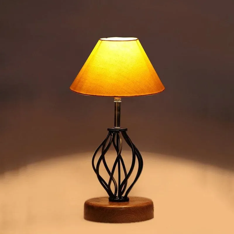 Georgia Fabric Table Lamp - Yellow,Black media 5