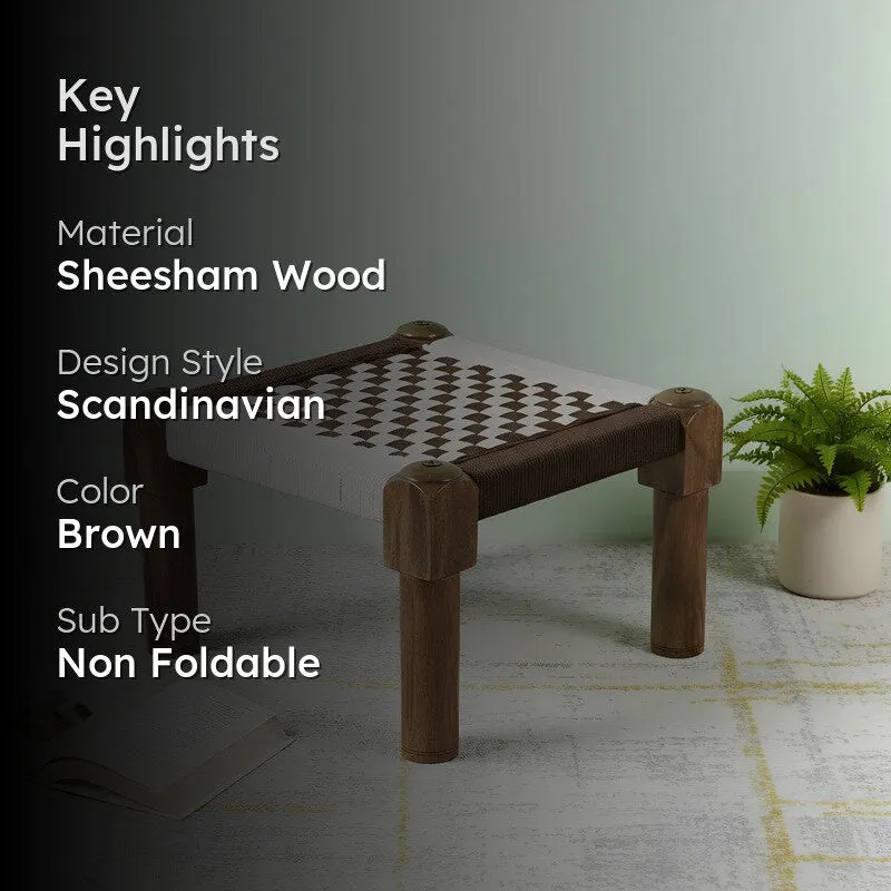 Hexon Sheesham Wooden Bench - Brown media 2